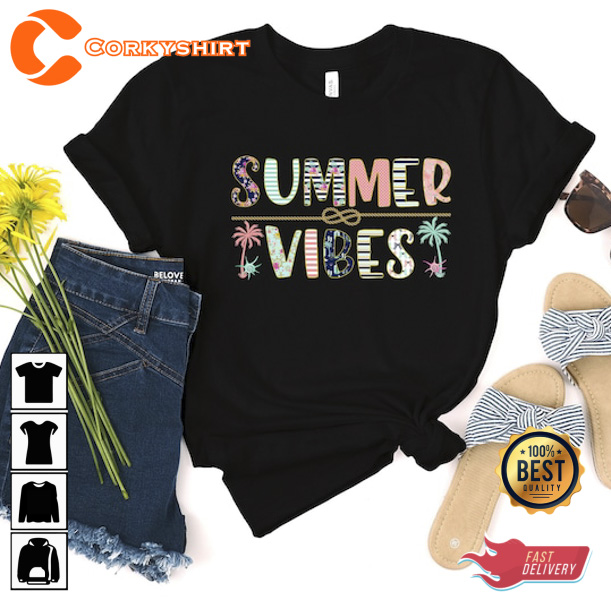 Summer Vibes Boho Beach Shirts For Women For Men