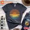 Sunset Rays Wavy Summer Time Sunshine T-Shirt