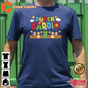 Super Daddio Gamer Father's Day Shirt