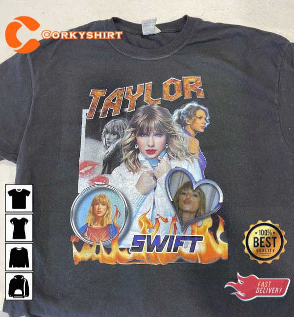 Taylor Homage Swiftie Vintage 90s Style Bootleg T-shirt The Eras Tour