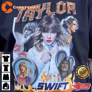 Taylor Homage Swiftie Vintage 90s Style Bootleg T-shirt The Eras Tour4