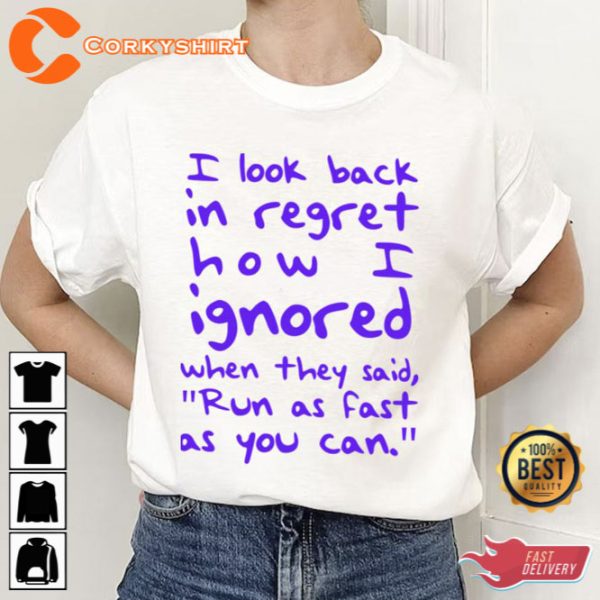 TSwift Dear John I Look Back In Regret How I Ignored T-Shirt