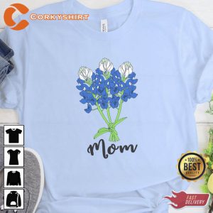 Texas Bluebonnet Mother's Day Gift T-shirt