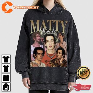 The 1975 Pop Rock Band Matty Healy Vintage Washed Shirt