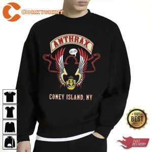 The Best Of Anthrax Concert 2023 2024 Coney Island Unisex Sweatshirt