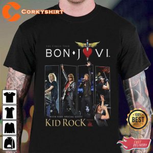 The Circle Tour Bon Jovi With Special Guest Kid Rock Unisex T-Shirt