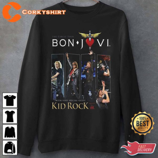 The Circle Tour Bon Jovi With Special Guest Kid Rock Unisex T-Shirt