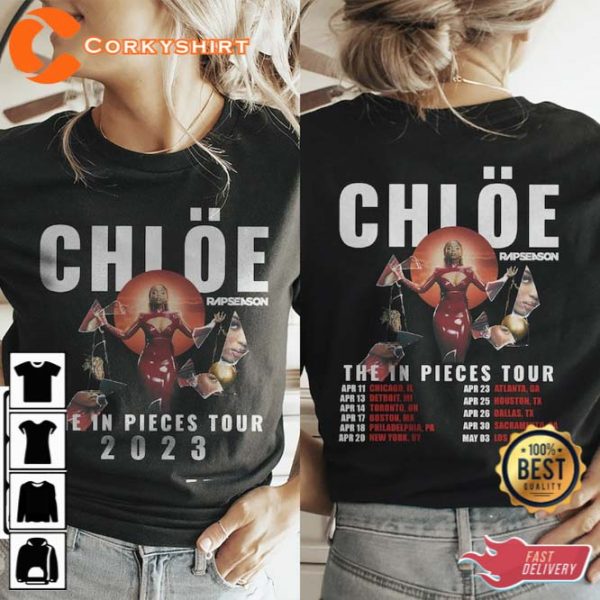 The In Pieces Tour 2023 Chloe Bailey Music Shirt Gift For Fan