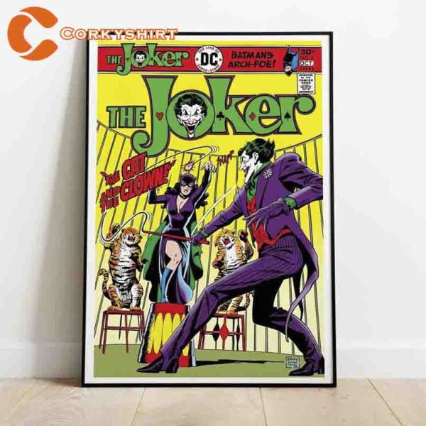 The Joker Comic Book Cover Printable Poster Wall Art