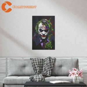 The Joker Heath Ledger from Batman Poster Wallpaper (1)