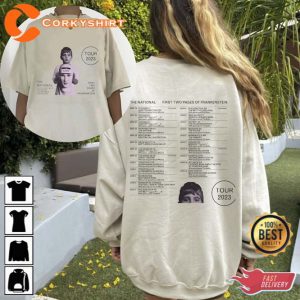 The National Tour 2023 2 Side Tour T-Shirt Gift For Fan 3