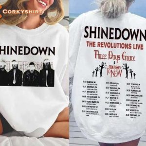 The Revolutions Live Tour 2023 Shinedown Shirts