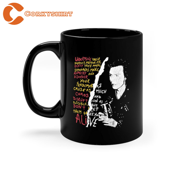The Urban Legend Sid Vicious English Musician Ceramic Coffee Mug