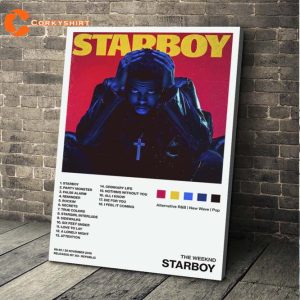 The Weeknd After Hours Til Dawn Starboy Album Tracklist Poster