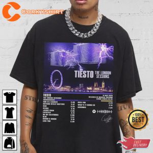 Tiesto DJ The London Sessions Album Tracklist Shirt Gift For Fan