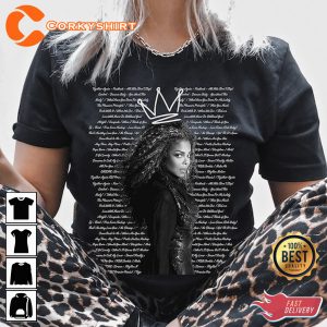 Together Again Tour 2023 Janet Songs The Queen Of Pop T-Shirt