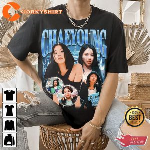 Twice Chaeyoung Retro Bootleg Kpop Merch T-shirt