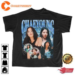 Twice Chaeyoung Retro Bootleg Kpop Merch T-shirt