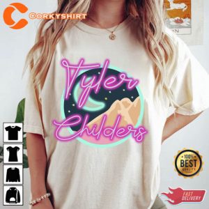 Tyler Childers Neon T-Shirt Childers Cowboy Merch