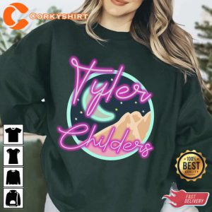 Tyler Childers Neon T-Shirt Childers Cowboy Merch