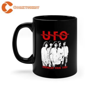 U.F.O No Place To Run UFO Rock Band Mug