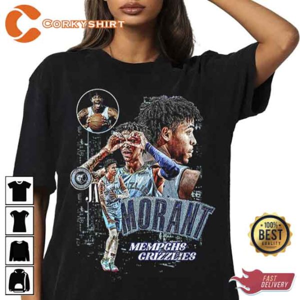 Vintage 90s Ja Morant Memphis Grizzlies Basketball Unisex T-Shirt