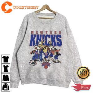 Vintage 90’s New York Looney Tunes Workout Knicks Basketball 2023 T Shirt
