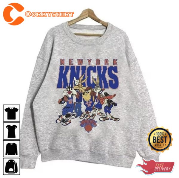 Vintage 90’s New York Looney Tunes Workout Knicks Basketball 2023 T Shirt