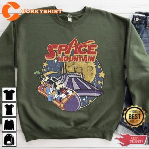 Vintage 90s Space Mountain Shirt Walt Disney World Tee