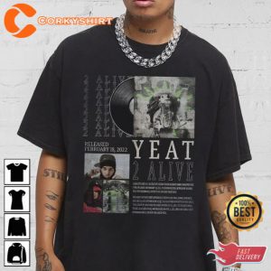 Vintage Bootleg Inspired Tee Yeat 2 Alive Vintage T-Shirt