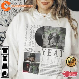 Vintage Bootleg Inspired Tee Yeat 2 Alive Vintage T-Shirt Sweatshirt Hoodie