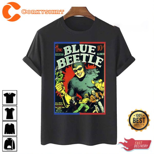 Vintage Comic Books The Blue Beetle Dc T-Shirt Gift For Fan