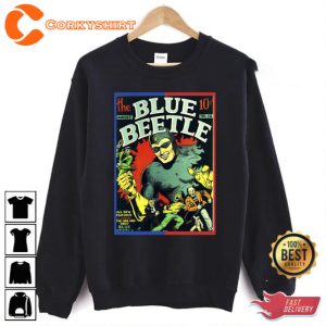 Vintage Comic Books The Blue Beetle Dc T-Shirt Gift For Fan