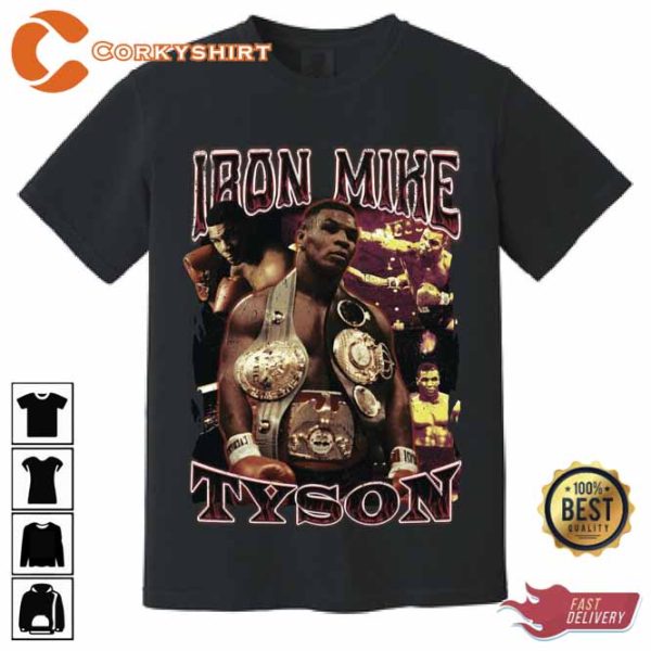 Vintage Iron Mike Tyson Former Professional Boxer T-Shirt