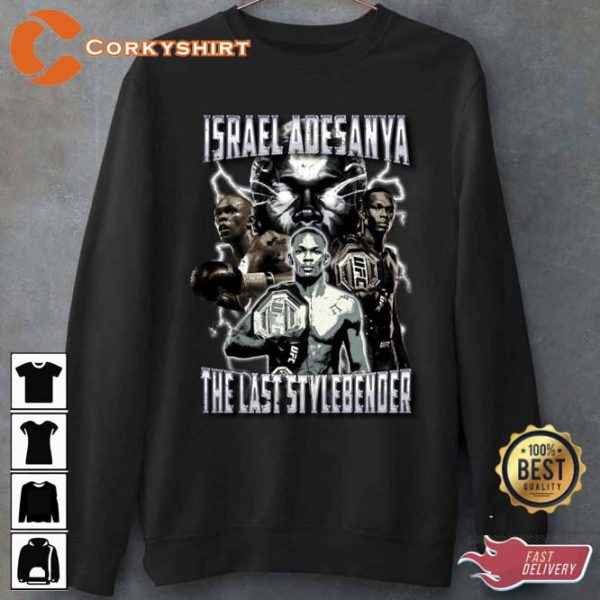 Vintage Israel Adesanya The Last Stylebender Crewneck T-shirt