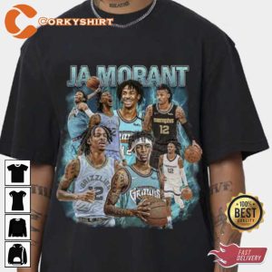 Vintage Ja Morant Basketball 90s Bootleg T-Shirt