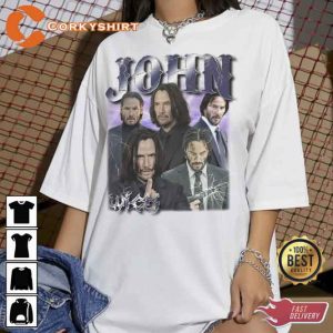 Vintage John Wick 4 Keanu Reeves Shirts