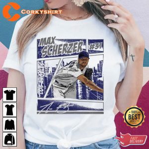 Vintage Max Scherzer Baseball Trending Short Sleeve Shirt