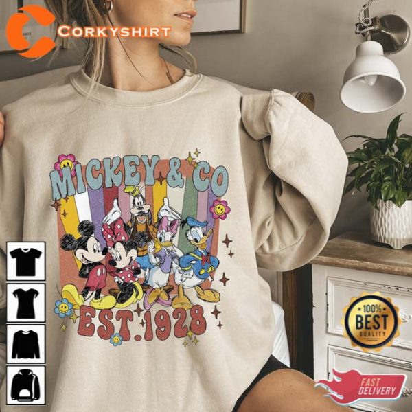 Vintage Mickey and Co EST 1928 Shirt Gift For Fan