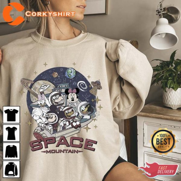 Vintage Mickey and Friends Space Mountain Shirt