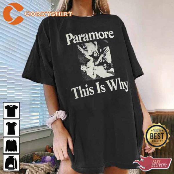 Vintage Paramore Tour 2023 This Is Why Rock Band Shirt