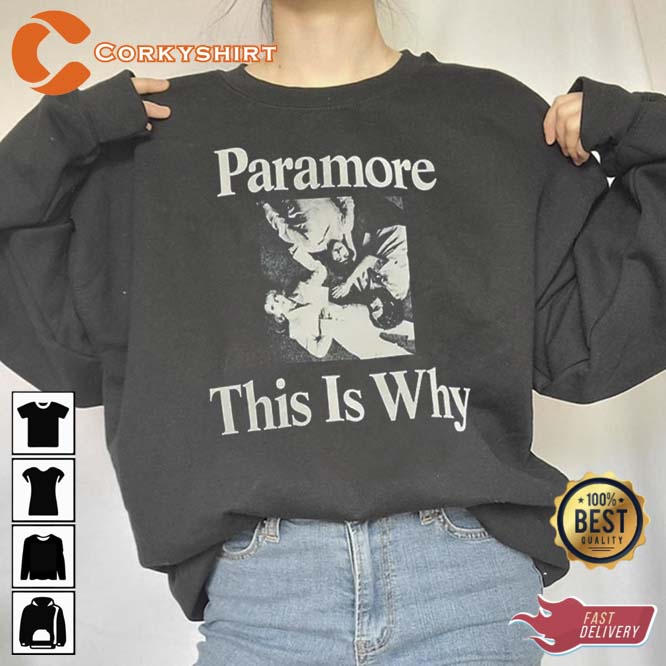 Vintage Paramore Tour 2023 This Is Why Rock Band Shirt (4)