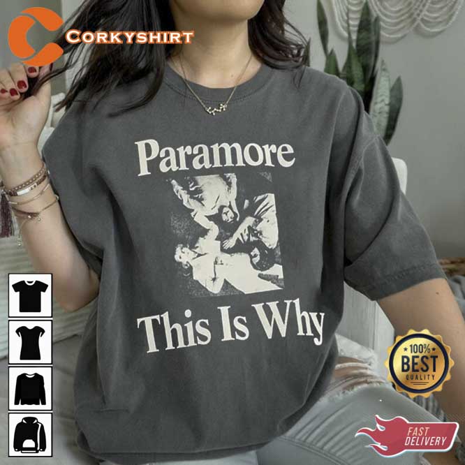 Vintage Paramore Tour 2023 This Is Why Rock Band Shirt (5)