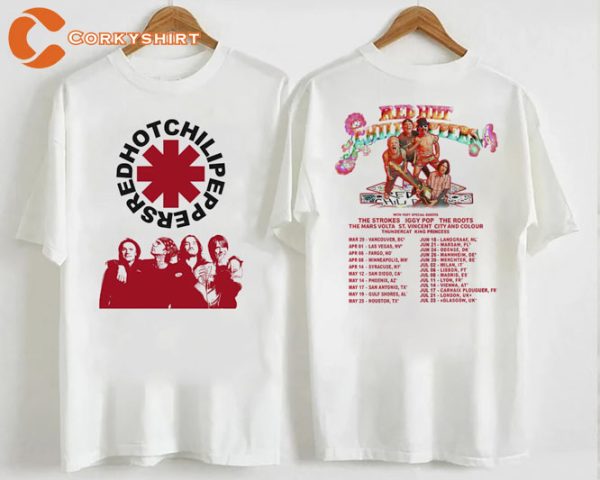 Vintage Red Hot Chili Peppers Band Tour 2023 Shirt