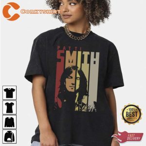 Vintage Retro Patti Smith Outdoor Summer Concert Unisex Shirt
