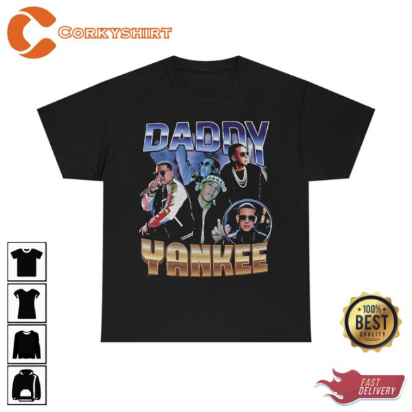 Vintage Style Daddy Yankee Rapper Con Calma T Shirt
