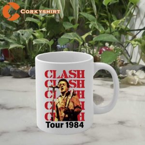 Vintage The Clash 1984 Tour Ceramic Cup Coffee Mug