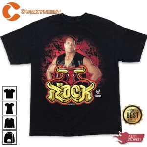 Vintage The Rock Shirt Wrestling WWE Dwayne Johnson Shirt1