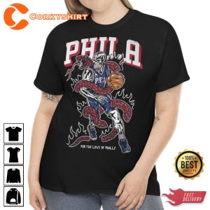 Warren Lotas For The Love Of Philly Philadelphia 76ers T-shirt