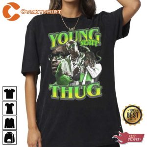 Young Thug Rapper 90s Inspired Vintage T Shirt